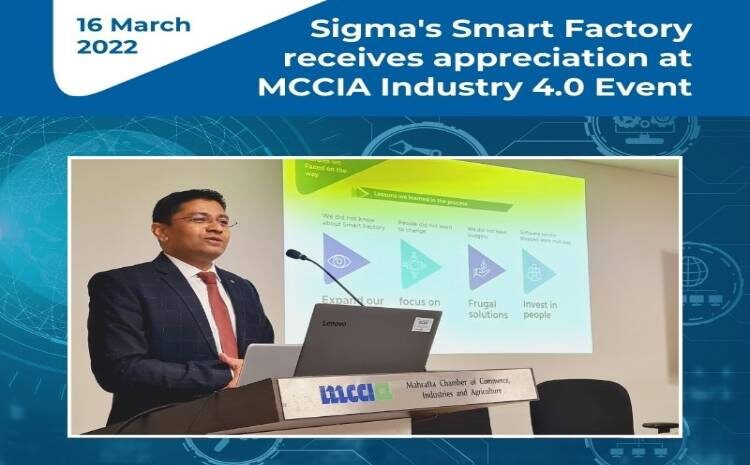  Sigma’s Smart Factory receives appreciation at MCCIA Industry 4.0 Event